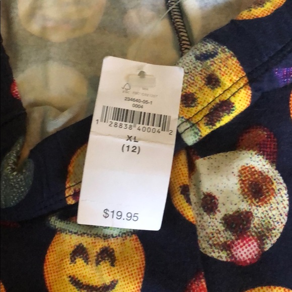 kids emoji pants size 12 - Picture 3 of 4